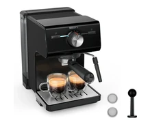 Espreso kavos aparatas Krups Authentic XP381810, juodas +DOVANA Lavazza kavos pupelės