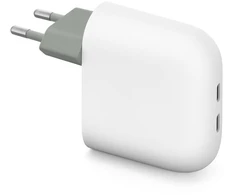 Google Pixel Flex dviejų prievadų 67 W greitasis įkroviklis USB-C balta - Ladetajs dvigubas USB-C įkroviklis GA09856-EU (0840353927964)