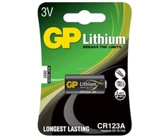  GP Baterija Lithium CR123A - Single-use battery - CR123A - Lithium - 3 V - 1 pc(s) - Juodas