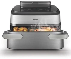 Gruzdintuvė Philips 5000 Steam Megabasket NA565/02 Air Fryer, 9,5 L - Stainless Steel