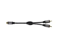 Avinity žemųjų dažnių garsiakalbio laidas + adapteris, RCA lizdas / 2 RCA kištukai, 3 m
