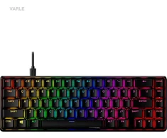 Klaviatūra „Hewlett Packard“ (HP) „HP HyperX Alloy Origins 65“ HKBO1T-RD-NO/E plokštė