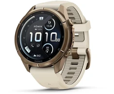 Išmanusis laikrodis Garmin fenix 9 Pro 43mm AMOLED InReach, golden, beige band