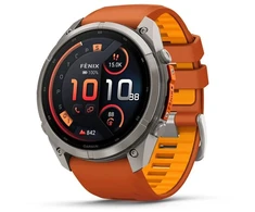 Išmanusis laikrodis Garmin fenix 9 Pro 51mm AMOLED InReach, titanium, oranžinis band