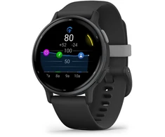 Išmanusis laikrodis Garmin vívoactive® 5, Skalūnų spalvos aliuminio apvadas su juodu korpusu ir silikoniniu dirželiu