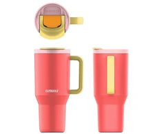 Kambukka Rio Tumbler Rožinė Papaya 950ml raudona