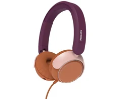 Laidinės vaikiškos ausinės Philips TAK2000MP/00, violetinės ir rudos spalvos