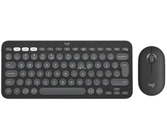 Klaviatūra ir pelė Logitech Pebble 2 Combo for Mac, grafito spalvos, Nordic išdėstymas