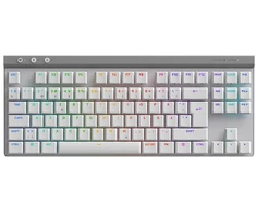 Belaidė klaviatūra Logitech G515 LIGHTSPEED TKL, Baltos spalvos, Išdėstymas: Šiaurės šalių