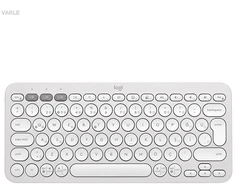 Belaidė klaviatūra Logitech PEBBLE KEYS 2 K380S, Baltos spalvos, Išdėstymas: Šiaurės šalių (Qwerty)