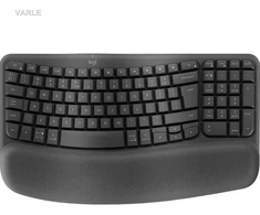 Logitech Wave Keys Belaidė klaviatūra, RF belaidė + Bluetooth, US Int + UKR, Graphite