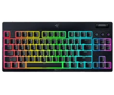 Razer | BlackWidow V4 Low-Profile Tenkeyless HyperSpeed | Klaviatūra | Belaidis | JAV | Bluetooth | Žalias jungiklis | Juodas