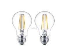 Philips LED lemputė E27, 2 pak. 7W (60W) 2700K 806lm Vintage