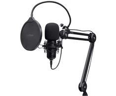 TRUST GXT 270 Emita II+ mikrofonas su reguliuojamu laikikliu | USB