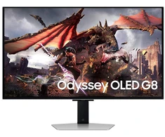 Monitorius Samsung | LS32DG802SUXDU | 32 " | OLED | 4K | 16:9 | 240 Hz | 0.03 ms | 3840 x 2160 pikselių | 200 cd/m² | HDMI jungtys quantity 2 | Sidabrinis