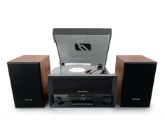 Muse Mūza | Patefono mikrosistema | MT-120MB | Stalčiaus tipo CD durelės | USB prievadas | AUX įėjimas