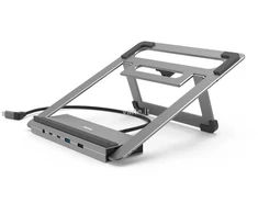 Hama USB-C prijungimo stotelė Connect 2 biuro stovas, nešiojamasis kompiuteris, 12 prievadų