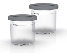 Ledų indeliai Ninja Creami, skirti NC300EU ledų gaminimo aparatui, 2 vnt. x 470 ml