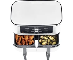 Ninja Foodi MAX dviejų zonų gruzdintuvė AF400EU, 9,5 l, Balta