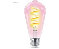 Lemputė Wiz Philips Smart WiFi Filament Clear ST64 RGB | E27 | 6,3 W