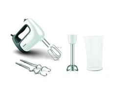 Plakiklis TEFAL | Hand Mixer | PrepMix+ HT462138 | Hand Mixer | 500 W | Greičių skaičius 5 | Turbo mode | Baltas