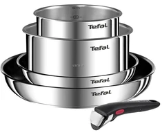 Nerūdijančio plieno puodų ir keptuvių rinkinys Tefal Ingenio Emotion L897S574, 5 dalių, 16/20/22/28 cm