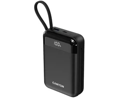 Išorinė baterija „Canyon OnPower 204“ 20000mAh, juoda