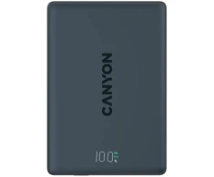 CANYON magnetic power bank OnPower 500 PD20W 5000mAh Aliuminio Interstellar Juodas
