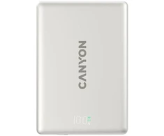 CANYON magnetic power bank OnPower 500 PD20W 5000mAh Aliuminio Star Pilkas