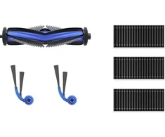 „Ecovacs DKT060214“ techninės priežiūros rinkinys, skirtas „DEEBOT T80 Family“, 1 x pagrindinis šepetys su apsauga nuo susivėlimo, 2 x šoniniai šepečiai su apsauga nuo susivėlimo, 3 x antibakteriniai filtrai