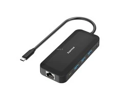 Pritaikykite. Hama USB-C->3xUSB-A/USB-C/HDMI/LAN