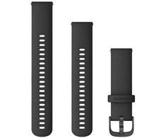 Garmin Quick Release Greitai atsegamas dirželis (22 mm), juodas su skalūno spalvos sagtimi