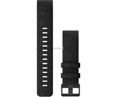 Išmaniojo laikrodžio Garmin greitai atsegamas, nailoninis dirželis, Juodos spalvos, 22mm