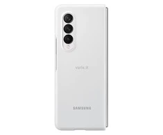 PF926TWE Silikoninis dėklas skirtas Samsung Galaxy Fold 3 (Baltas)