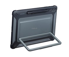 EF-RX810CBE Samsung Protective su stoveliu Galaxy Tab S9+ dėklas planšetiniam kompiuteriui juodos spalvos