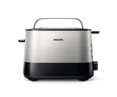„Philips Viva Collection“ skrudintuvas HD2637/90 Ypač platus skrudintuvas su 2 angomis, įmontuotas bandelių šildytuvas, Juodas