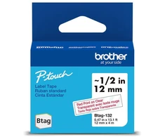 Brother Brolis BTAG-132 | Raudona on Clear | Btag