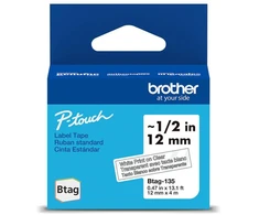 Brother Brolis BTAG-135 | Baltas ant Clear | Btag
