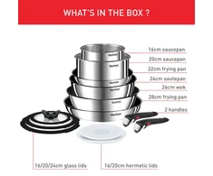 Puodų ir keptuvių rinkinys Tefal Ingenio Emotion, 13 dalių (L897SD74)