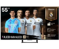 Televizorius Hisense ULED MiniLED Smart TV 4K | 55U7Q | 55 | Smart TV | UHD | Juodas