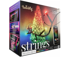 Twinkly Strings Smart LED 750 RGB, 60m, Juodas laidas|Daugiaspalvis