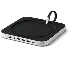 SATECHI Mac Mini stovas ir stebulė su NVMe SSD korpusu - Sidabrinis