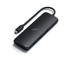 Adapteris USB Satechi SATECHI USB-C hibridinis kelių prievadų adapteris su SSD korpusu Juodas | MacBook M1 M2
