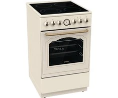 Gorenje | Cooker | GECS5B70CLI | Hob type Vitroceramic | Oven type Electric | rusvai gelsvas | Plotis 50 cm | Gylis 59.4 cm | 70 L