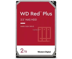 Kietasis diskas Sandisk WD Raudona Plus 2TB SATA 6Gb/s 3.5inch Rpm5400 128MB cache vidinis HDD diskas, didmeninis