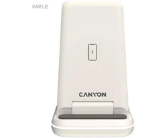 CANYON belaidis įkroviklis WS-304 15W 3in1 Cosmic Latte