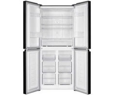 Dviduris šaldytuvas Berk BSB-1871D NF ID Dark Inox, Juodas