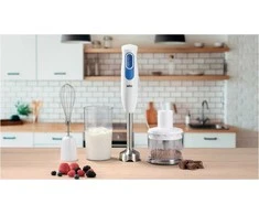 BRAUN MultiQuick 2 Rankinis maišytuvas MQ20236MWH, 600W, Nerūdijantis plienas blades, Baltas/mėlynas