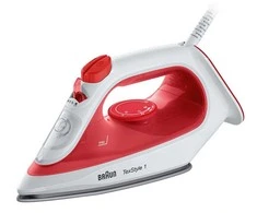 BRAUN TexStyle 1 Garų lygintuvas SI 1090 RD, 1900 W, Raudona/baltas