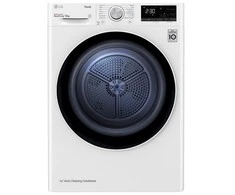 Džiovyklė LG Džiovintuvas RH80V3AV6N Energijos vartojimo efektyvumo klasė A++, Kraunamas iš priekio, 8kg, LED jutiklinis ekranas, Gylis 69 cm, Wi-Fi, Baltas